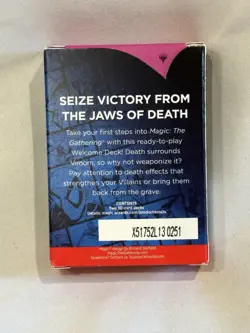 SDCC 2025 Magic The Gathering Spider-Man Black VENOM Welcome Deck NEW UNUSED - Image 4