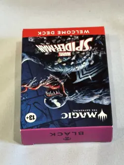 SDCC 2025 Magic The Gathering Spider-Man Black VENOM Welcome Deck NEW UNUSED - Image 5