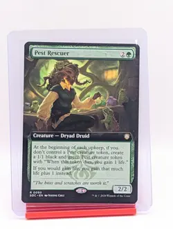 Pest Rescuer [Extended Art] #90 Magic Secrets of Strixhaven Commander - Image 1