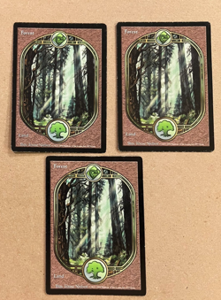 3x - Forest - Unglued - MTG - Magic the Gathering - x3 - Image 1