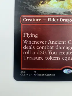 Magic The Gathering TCG MTG CLB Ancient Copper Dragon Borderless Foil #368 - Image 3