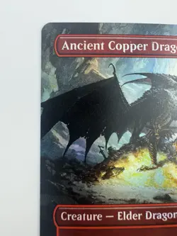 Magic The Gathering TCG MTG CLB Ancient Copper Dragon Borderless Foil #368 - Image 4