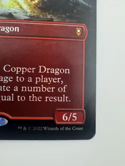 Magic The Gathering TCG MTG CLB Ancient Copper Dragon Borderless Foil #368 - Image 5