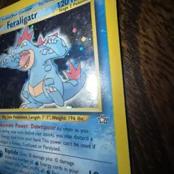 Pokemon TCG Feraligatr 5/111 Neo Genesis Unlimited Holo Rare 120 HP English WOTC - Image 3