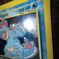 Pokemon TCG Feraligatr 5/111 Neo Genesis Unlimited Holo Rare 120 HP English WOTC - Image 4