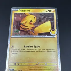 Tcg Pokemon Pikachu 2026 Pokemon Day Holo 30th Anniversary Stamped Promo 051/162 - Image 4