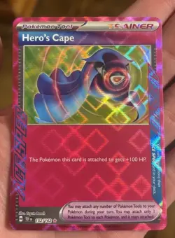 Pokemon TCG Hero's Cape 152/162 SV05: Temporal Forces Holofoil - Image 1