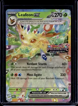 2025 Pokemon Prismatic Evolutions Leafeon ex Promos #006/131 - Image 1