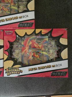 Pokemon TCG: Mega Evolutions Ascended Heroes Mega Emboar Ex Lot Of 3 - Image 4