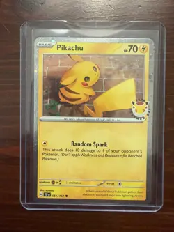 Pikachu 051/162 Temporal Forces Pokemon Day 2026 Cosmo Holo Promo - Near Mint - Image 1
