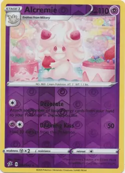 Alcremie 087/192 SWSH02: Rebel Clash Rare Reverse Holo Pokemon TCG Light Play - Image 1