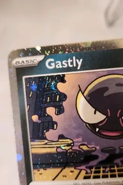Pokemon TCG Gastly Cosmos Holo Swirl w/ Hidden Swirls 123/217 Ascended Heroes NM - Image 3