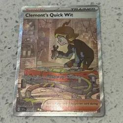 Clemonts Quick Wit 243/191 - Pokemon TCG Surging Sparks Special Illustration NM - Image 1