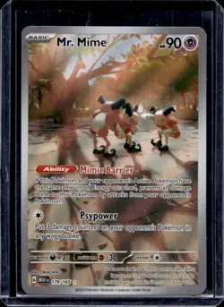 2023 Pokemon SV 151 Mr. Mime Illustration Rare #179/165 - Image 1