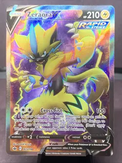 Pokemon TCG Zeraora V 165/198 Ultra Rare Full Art Chilling Reign NM - Image 1