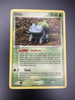 Pokemon Ditto Bulbasaur 36/113 Regular Rare EX Delta Species 2005 60 HP - Image 1