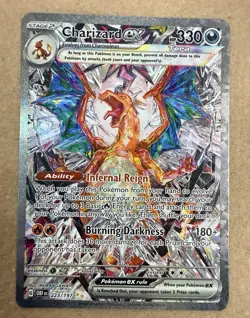 Charizard ex Special Illustration Rare 223/197 Obsidian Flames Pokemon English - Image 1