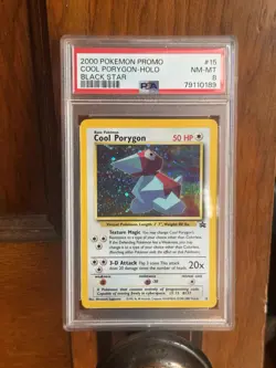 Pokemon Cool Porygon Black Star Promo Holo #15 2000 PSA 8 Wizards of the Coast - Image 1