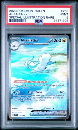 2023 POKEMON PAR EN-PARADOX RIFT SPECIAL ILLUSTRATION RARE #253 ALTARIA EX PSA 9 - Image 1