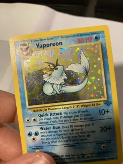 Vaporeon 12/64 Jungle Holo Unlimited Lightly Played good Pokemon TCG - Image 4