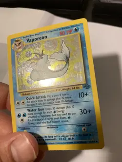 Vaporeon 12/64 Jungle Holo Unlimited Lightly Played good Pokemon TCG - Image 5