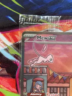 Mew ex SVP 053 Pokemon TCG Scarlet Violet 151 Black Star Promo Full Art SEALED - Image 3