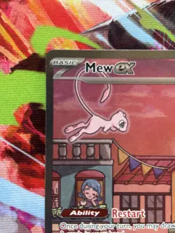 Mew ex SVP 053 Pokemon TCG Scarlet Violet 151 Black Star Promo Full Art - Image 3