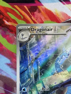 Dragonair 2023 Pokemon SV 151 #181 Illustration Rare Full Art - Image 3