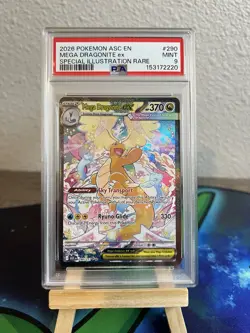 Mega Dragonite ex 290 Ascended Heroes Special Illustration Rare Pokemon PSA 9 - Image 1