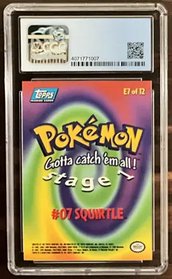 CGC 10 Squirtle Topps E7 PSA BGS 1999 POKEMON THE FIRST MOVIE FIRST PRINT - Image 2