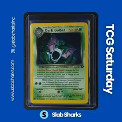 2000 POKEMON TEAM ROCKET #7/82 DARK GOLBAT HOLO RARE - Image 1