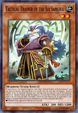 Tactical Trainer of the Six Samurai MP25-EN246 1st ED NM Yu-Gi-Oh! ULTRA RARE - Image 1