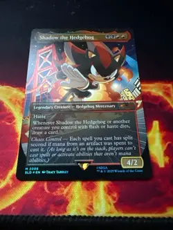 FOIL - Shadow the Hedgehog ✨ Secret Lair x Sonic - NM Magic MTG - NEW, IN HAND - Image 1
