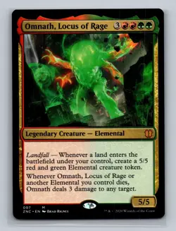 MTG Zendikar Rising Commander ZNC Omnath, Locus of Rage NM - Image 1