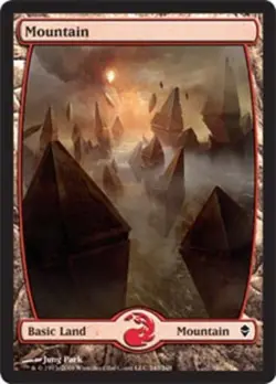 Hero Deal, English - 4 x MTG Mountain (243) - Full Art Zendikar - Image 1