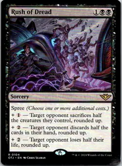 Magic the Gathering HP Rush of Dread Outlaws of Thunder Junction MTG Free Ship - Image 1