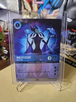 Disney Lorcana Maleficent - Uninvited (Alternate Art) - Disney100 Promo 22/P1 - Image 1