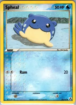 Spheal 65/92 Non Holo Legend Maker - Pokemon Card - NM - Image 1