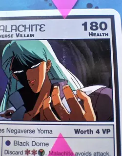 Sailor Moon CCG Single Card #138 Malachite Rare Premiere Edition 2000 Dart - Image 3