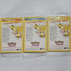 Legendary Birds Black Star Promo Pokemon Cards X3 Sealed Packs - Image 1