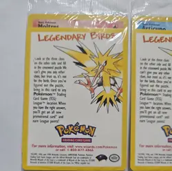 Legendary Birds Black Star Promo Pokemon Cards X3 Sealed Packs - Image 4