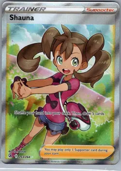 Shauna (Full Art) 263/264 SWSH08: Fusion Strike - Pokemon Card - NM - Image 1