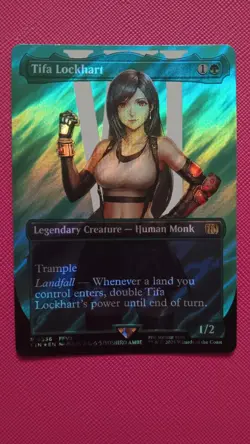 Tifa Lockhart (Borderless) (Surge Foil) Final Fantasy Foil #536 MTG - Image 1