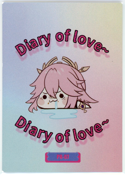 ❤RUKIA Goddess Story Anime Waifu Doujin Card DIARY OF LOVE - PR-07 BLEACH Card - Image 2