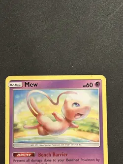 Pokemon TCG Mew 76/214 Sun & Moon Unbroken Bonds Non-Holo Rare Card - Image 2