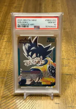 Son Goku SB02-033 (Gold) Leader Manga Booster 02 Dragon Ball Card English - Image 1