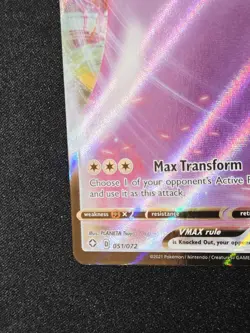 Ditto VMAX 051/072 Shining Fates Ultra Rare Holo Pokemon Card NM - Image 5