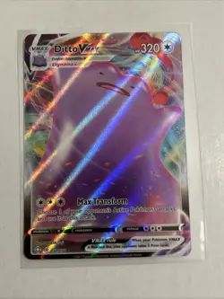 POKEMON CARD - DITTO VMAX 051/072 SHINING FATES VMAX RARE HOLO NEAR MINT - Image 1