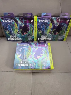 Magic The Gathering Edge of Eternities Collector Booster Boxes Lot of 3 Sealed - Image 1