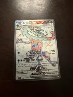 Pokemon TCG Greninja EX Twilight Masquerade Card 198/167 Ultra NM Condition - Image 2